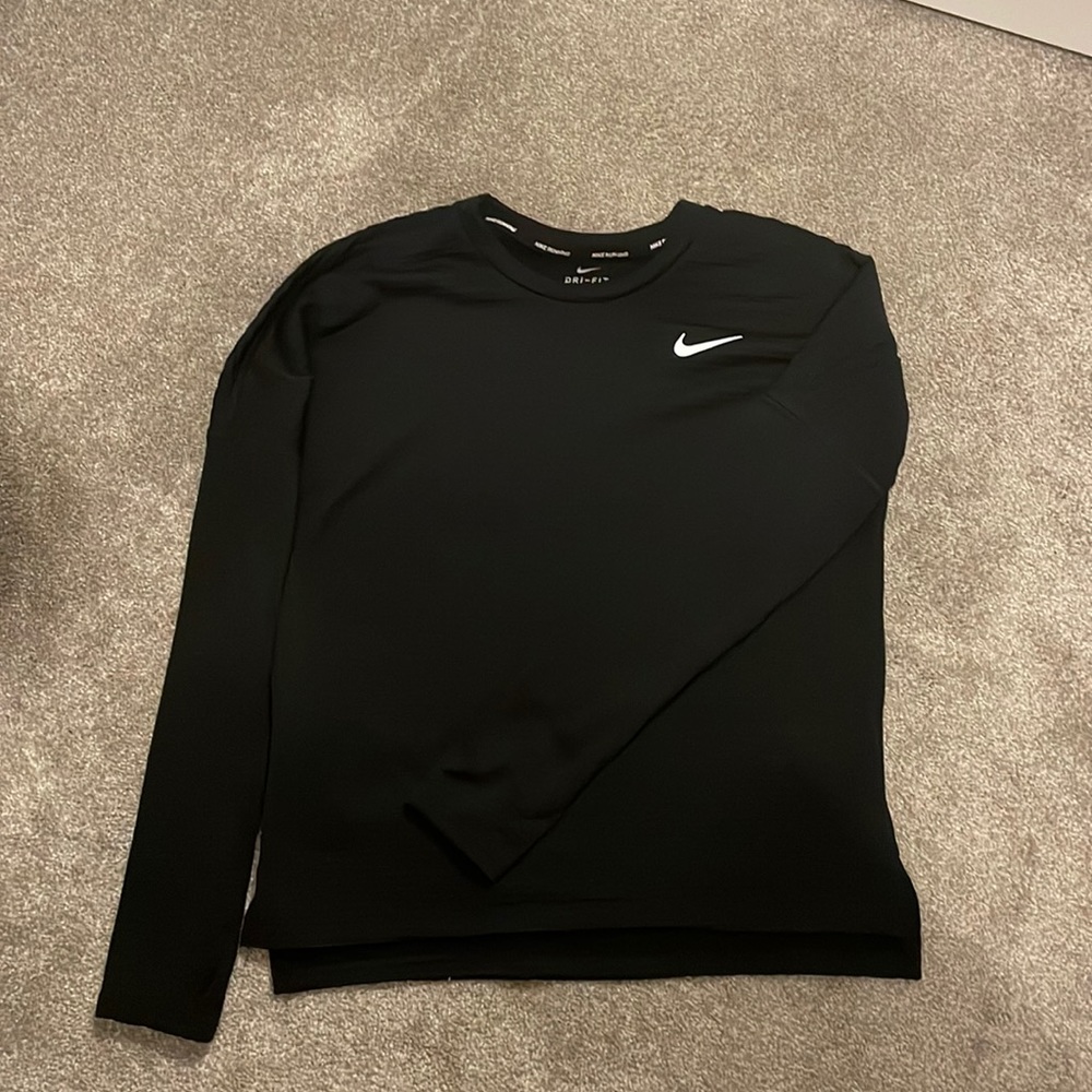 Nike Dri Fit Black Small Long Sleeve Top